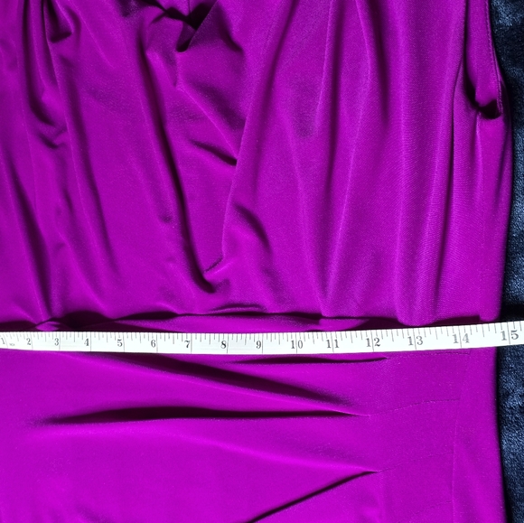 Lauren Ralph Lauren Elegant Pink Cowl Neck Dress Size 10 - Picture 6 of 9